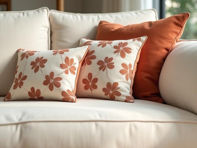 Incorporating geometric and floral textile patterns